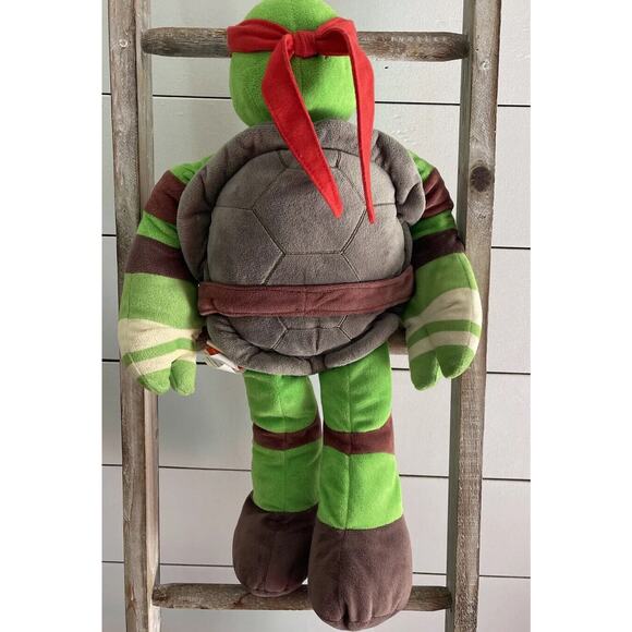 TMNT Teenage Mutant Ninja Turtle Raphael Nickelodeon Plush 24" Pillow Buddy - Picture 2 of 6